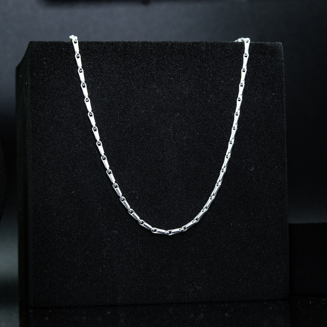 Sterling Silver Zipper Link Chain