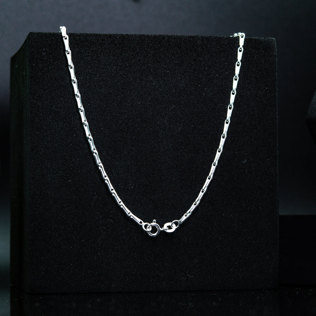 Sterling Silver Zipper Link Chain