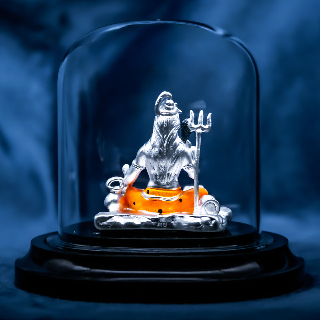 Shiv Ji Murti in Pure 999 Silver