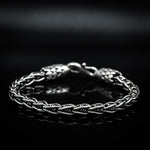 Load image into Gallery viewer, Bangle beaded silver bracelet
