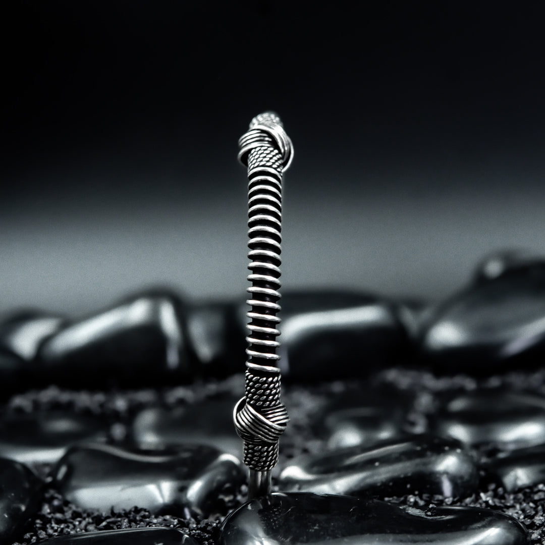 Sterling silver Curl bangle