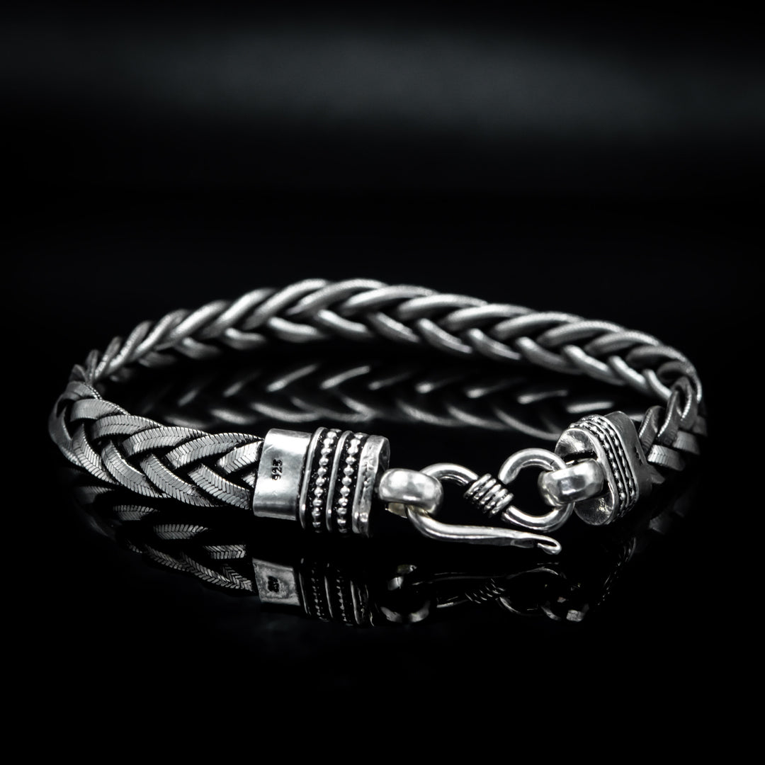 Vintage chain link silver bracelet