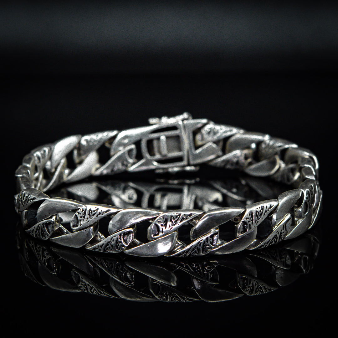 Silver chain bracelet