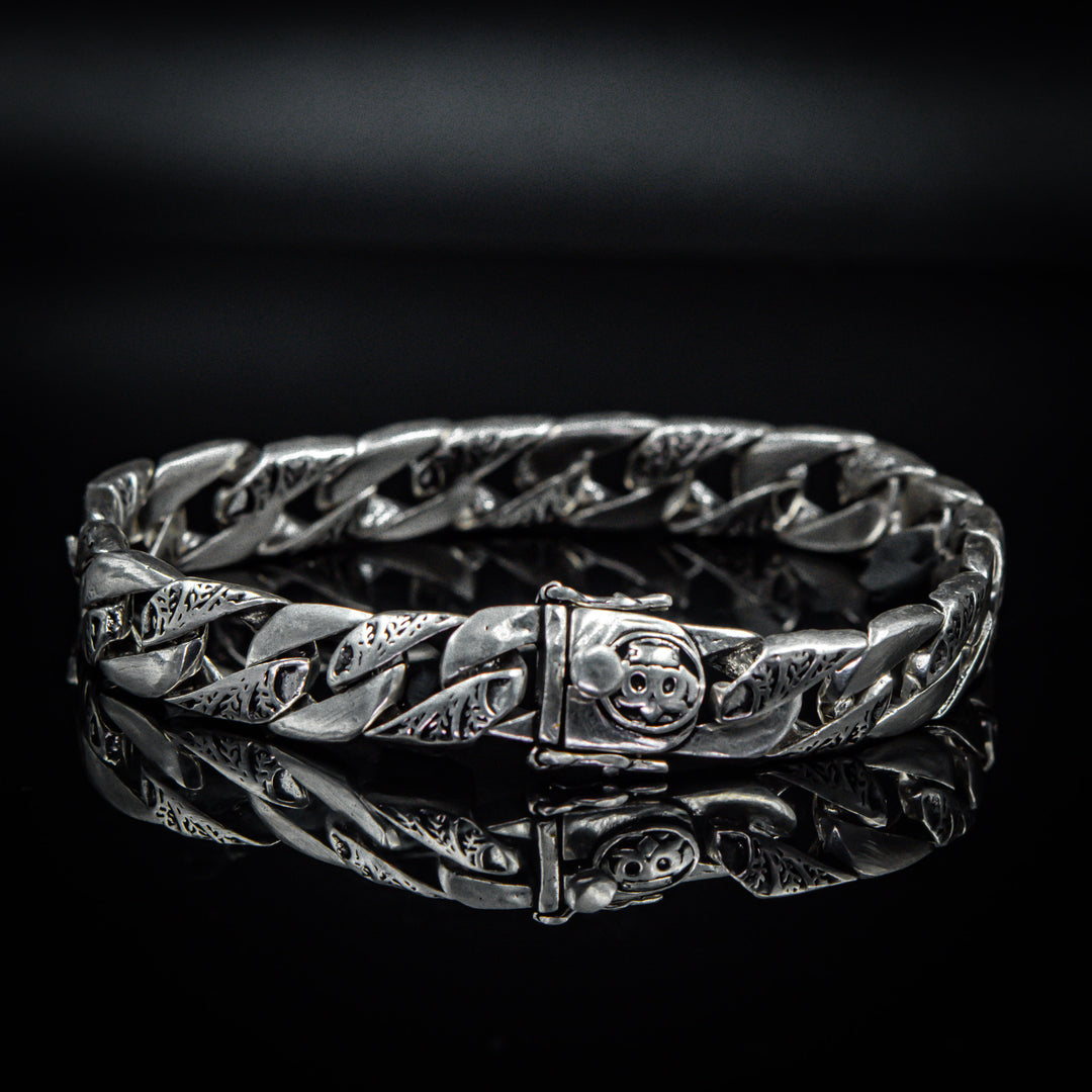 Silver chain bracelet