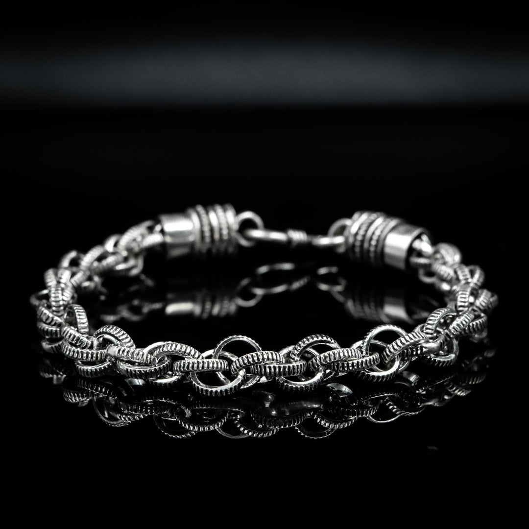 Byzantine link Silver Bracelet