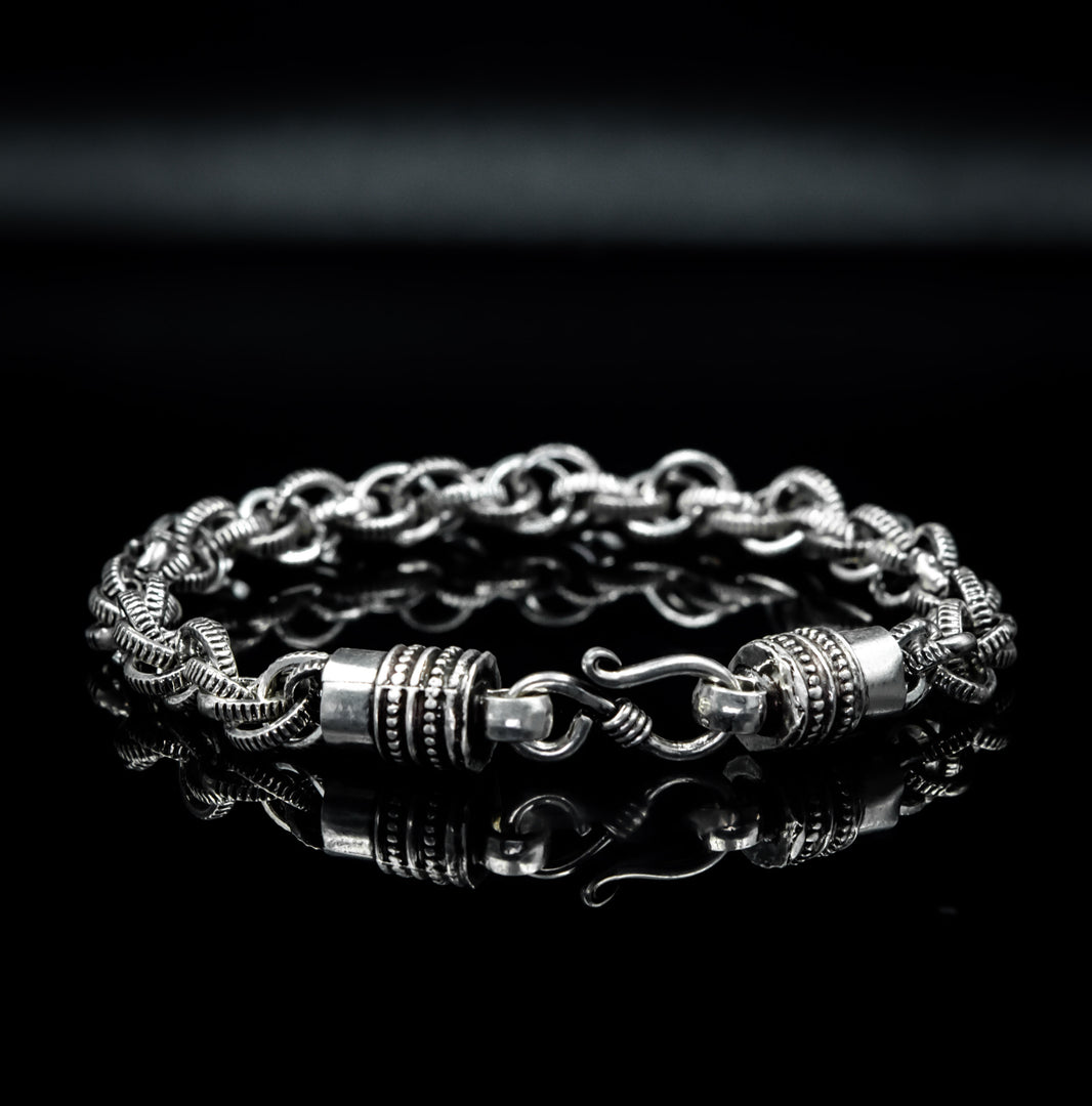 Byzantine link Silver Bracelet