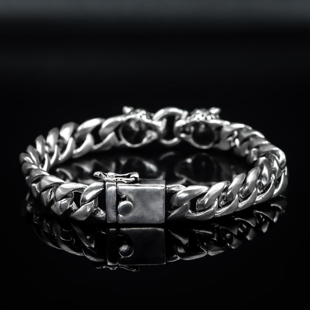 Silver Lion Bracelet