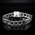 Load image into Gallery viewer, Lustrous Layers Silver Bracelet
