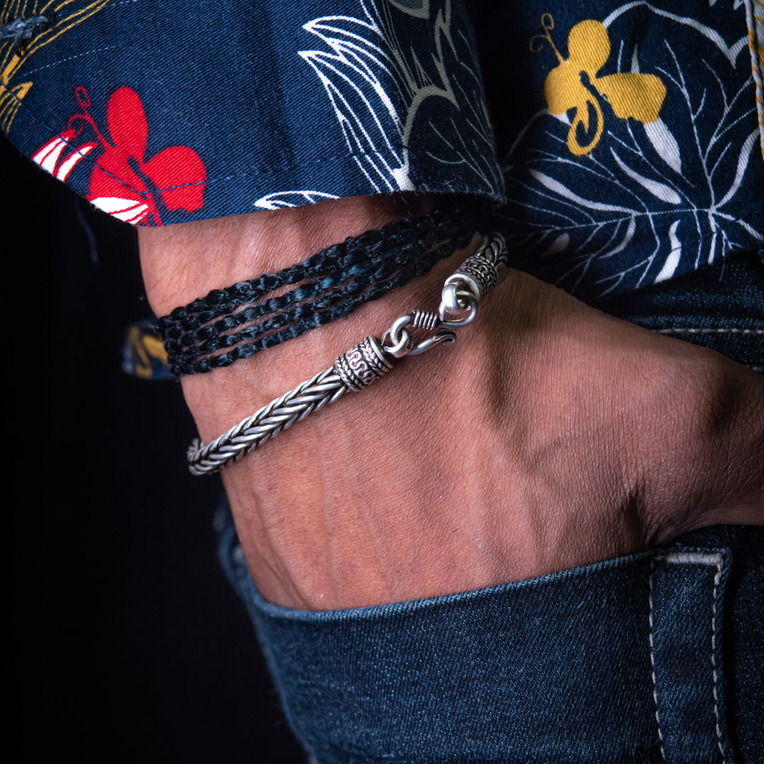 Mens cuban rope bracelet