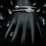 Load image into Gallery viewer, Sterling silver leaf branch bangle
