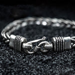 Load image into Gallery viewer, Dense rope silver chain bracelet
