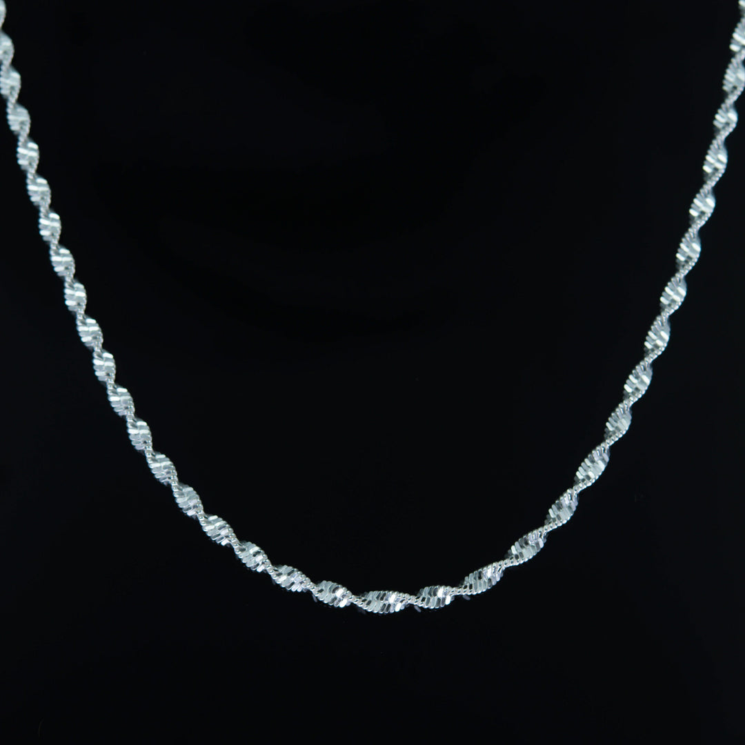 Sterling Silver Twirl Chain