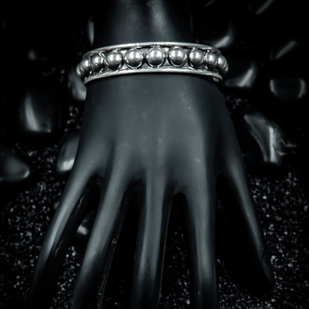 Sterling silver pearl bangle