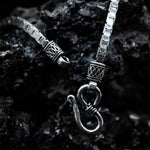 Load image into Gallery viewer, Rectangular curb silver chain
