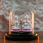 Load image into Gallery viewer, Lakshmi and Ganesh Ji Murti in Pure 999 Silver

