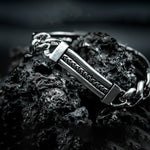 Load image into Gallery viewer, Multilayered Beaded silver bracelet
