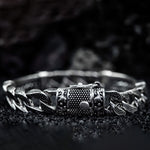Load image into Gallery viewer, Lustrous Layers Silver Bracelet
