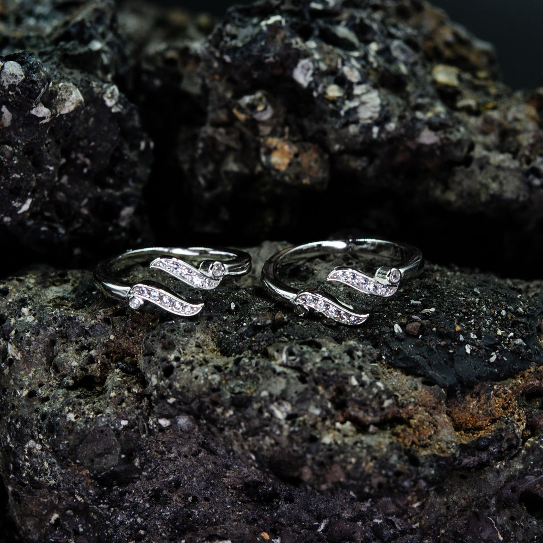 WaveLush – Silver Toe Rings