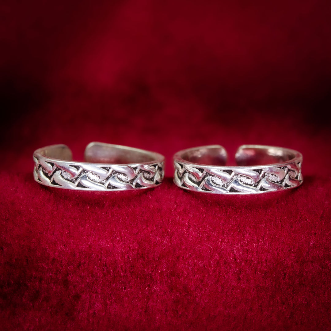 LatticeWeave – 925 Silver Toe Ring