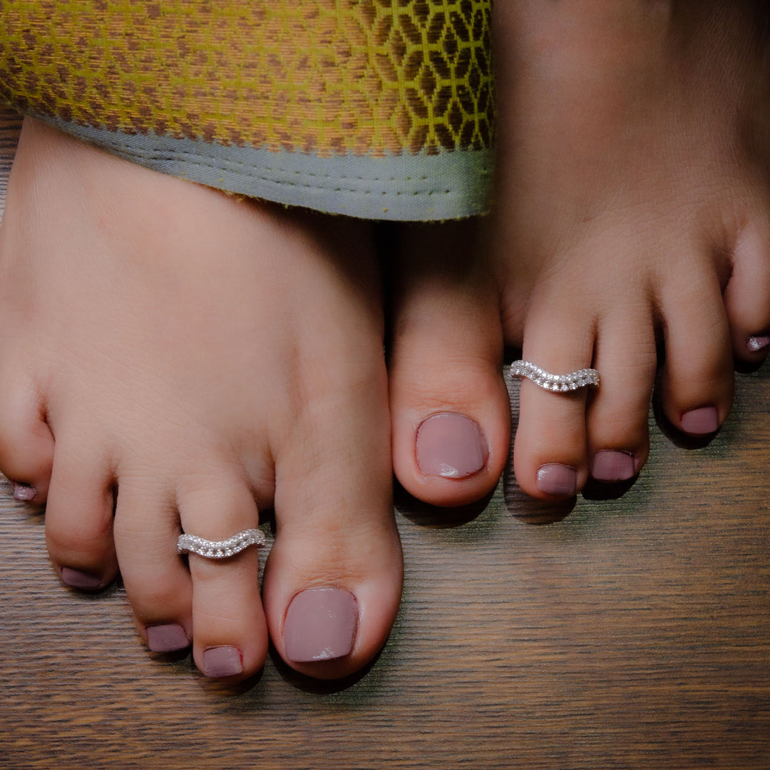 WaveGlow – 925 Silver Toe Ring