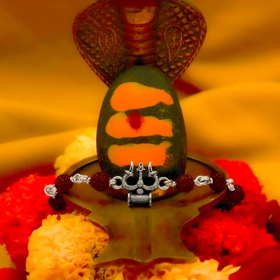 Tritatva – 925 Silver Rudraksha Bracelet