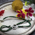 Load image into Gallery viewer, &quot;Fraternity Emblem&quot; Silver Rakhi For Brother
