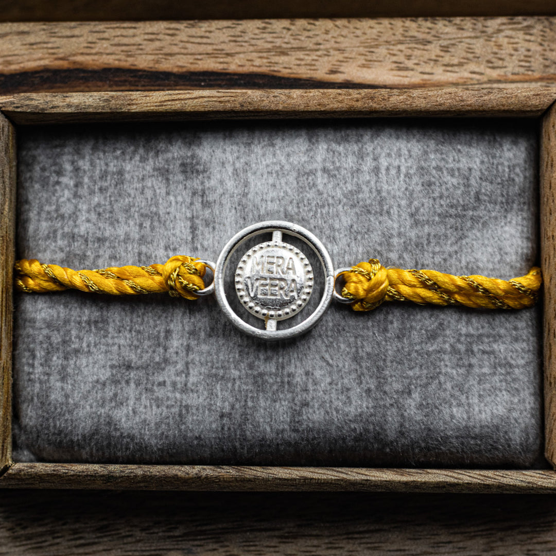 "Mera Veera" Silver Rakhi