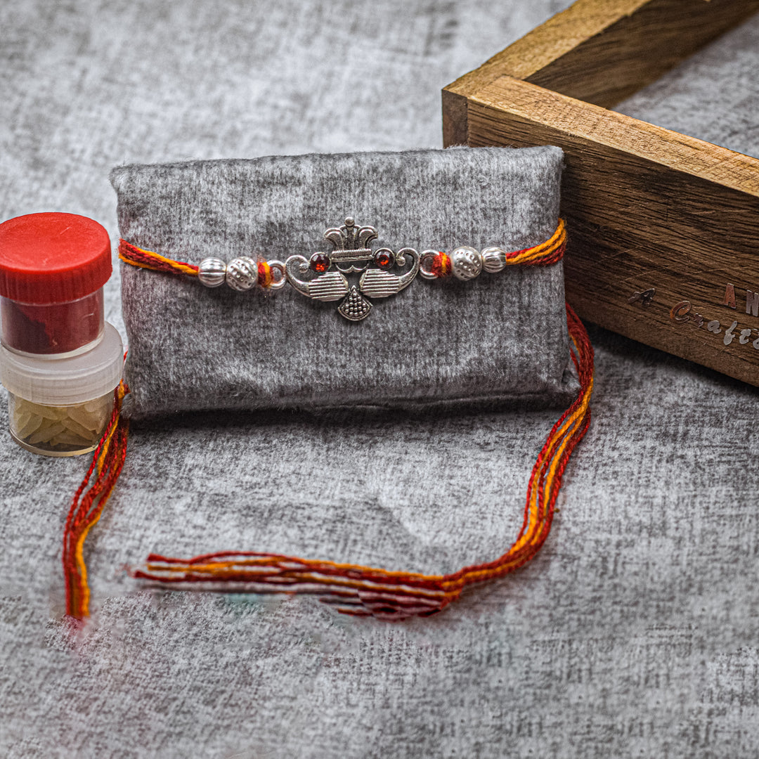 THE ROYAL CROWN” Silver Rakhi