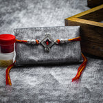 Load image into Gallery viewer, &quot;FLORAL DIAMOND&quot; Silver Rakhi
