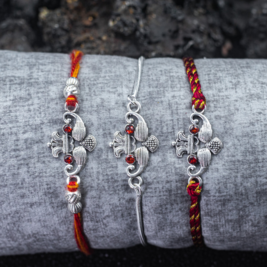 THE ROYAL CROWN” Silver Rakhi
