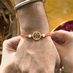 Load and play video in Gallery viewer, Divine Blessings – Ganesha 925 Silver Rakhi
