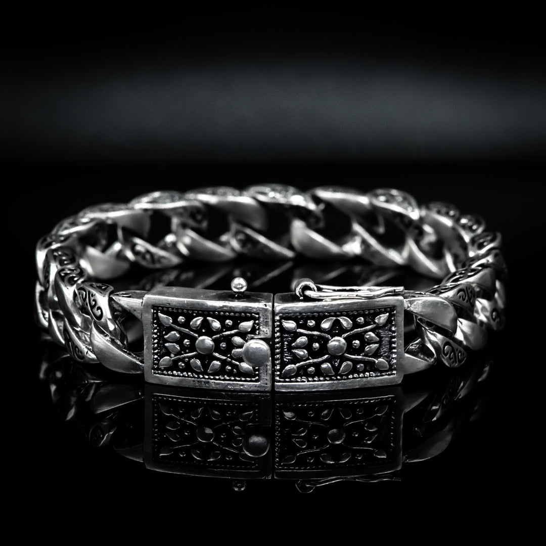 Silver chain bracelet