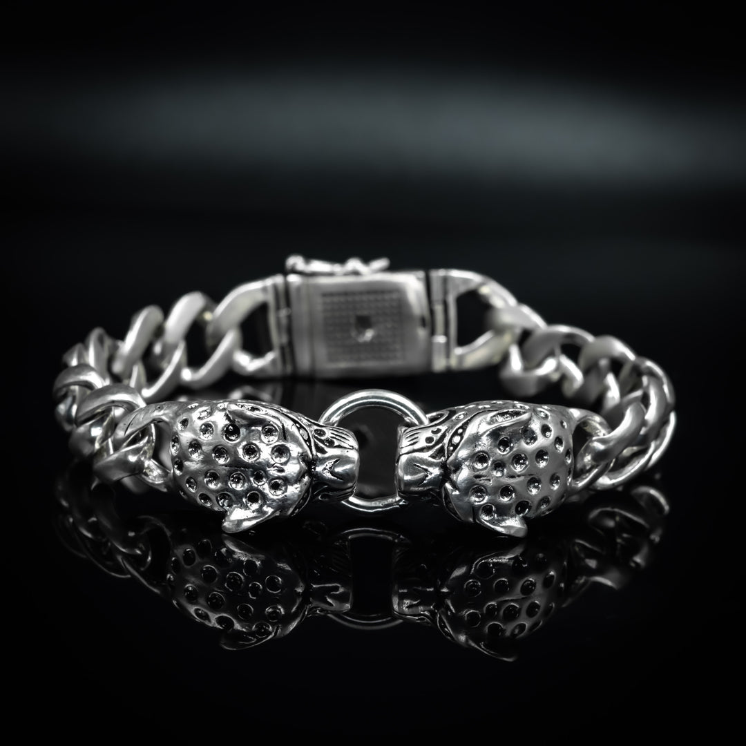 Silver Lion Bracelet