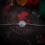 Load image into Gallery viewer, &quot;Floral harmony&quot; Silver Rakhi for Brothers
