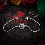 Load image into Gallery viewer, “Divine harmony” OM Silver Rakhi
